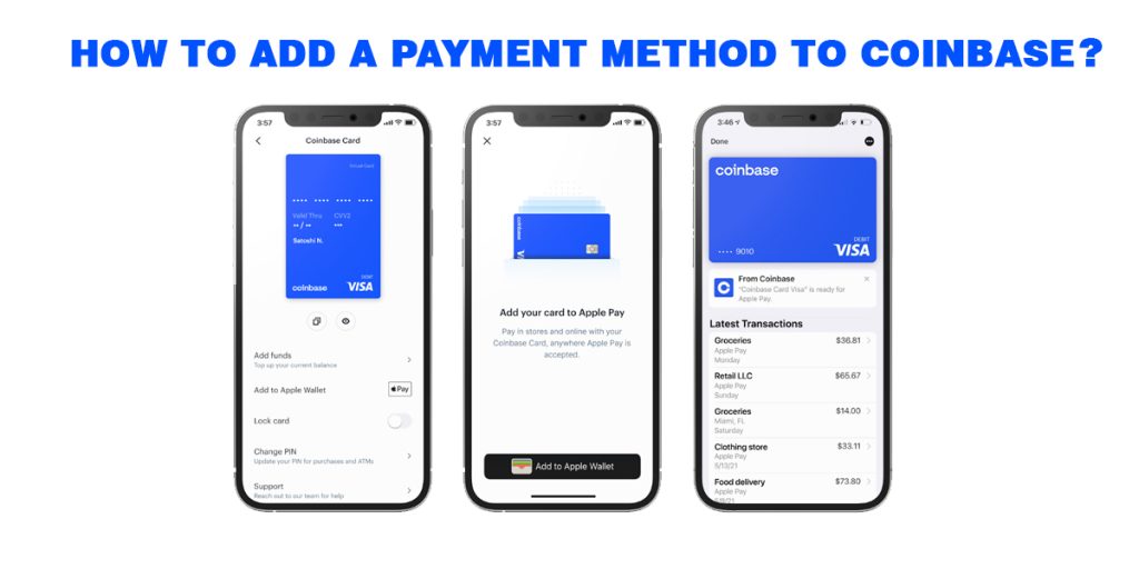 Add a Payment Method to Coin Base