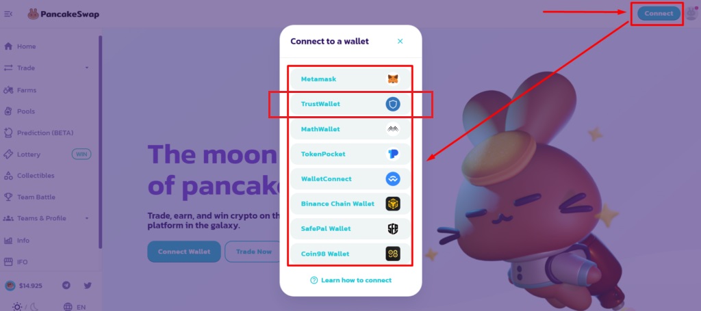 Buy SafeMoon Using Trust Wallet on PancakeSwap