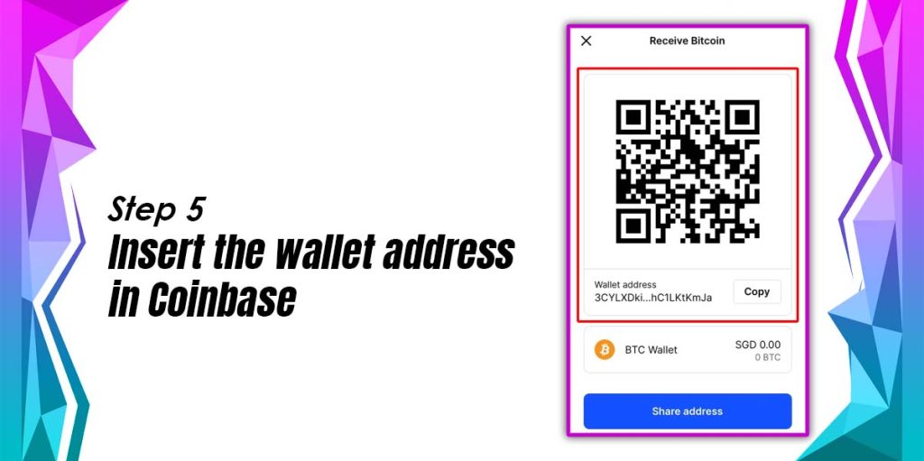 Insert The Wallet Address In Coinbase