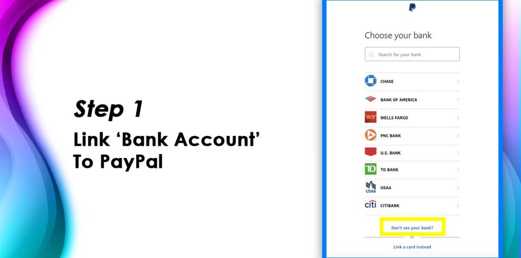 how to transfer money from bank to paypal account instantly