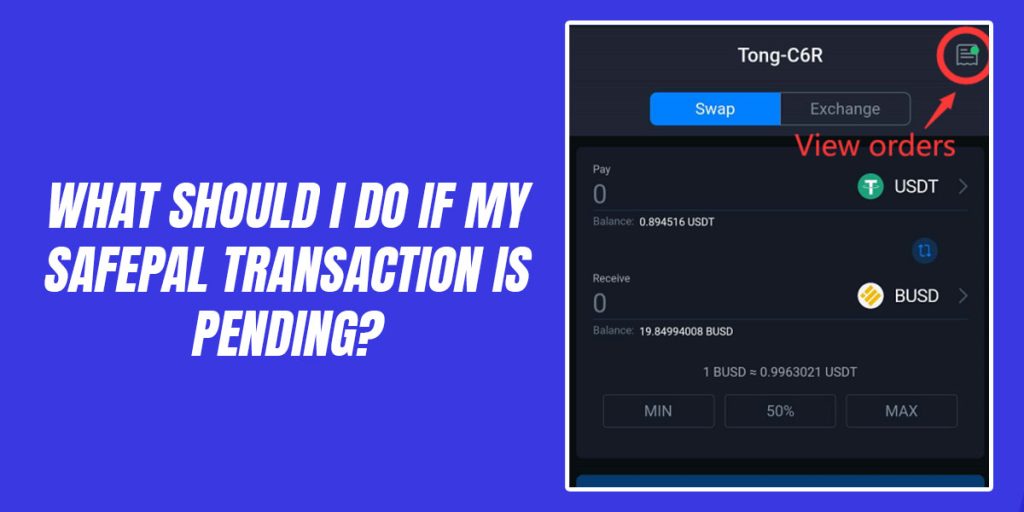 What should I do if my SafePal transaction is pending