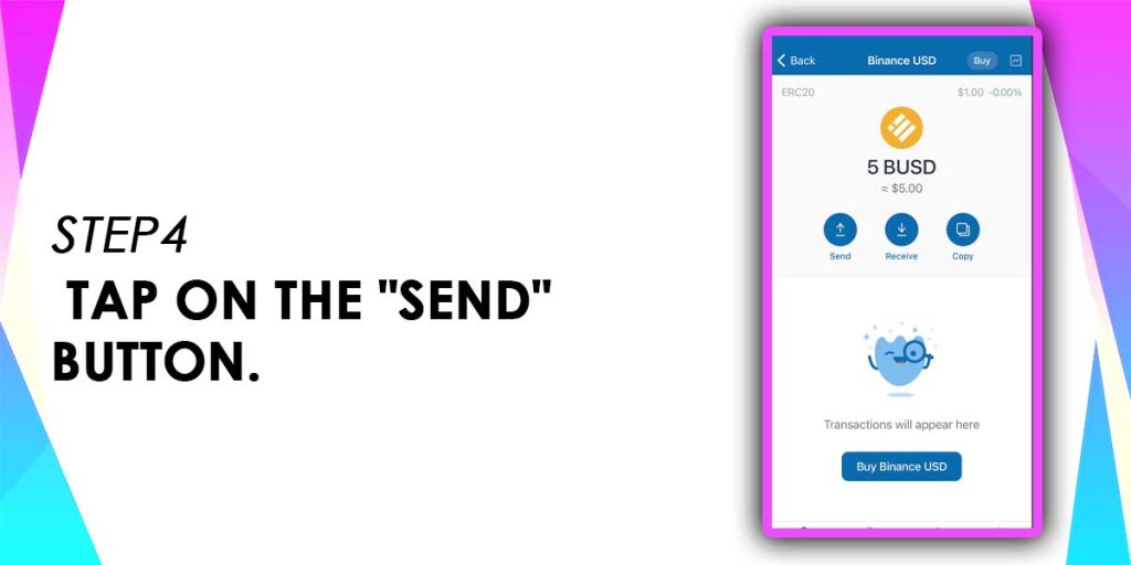 Tap on the "Send" Button