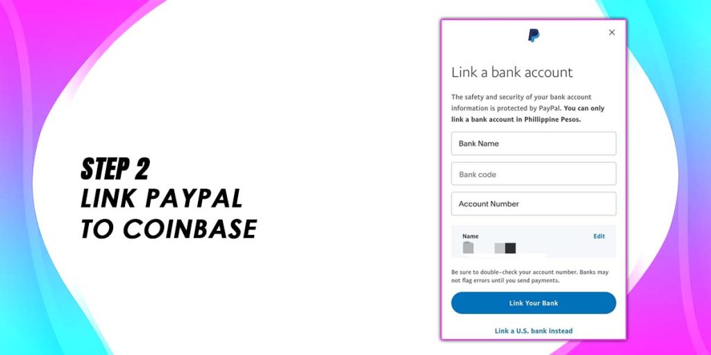 Link PayPal to Coinbase