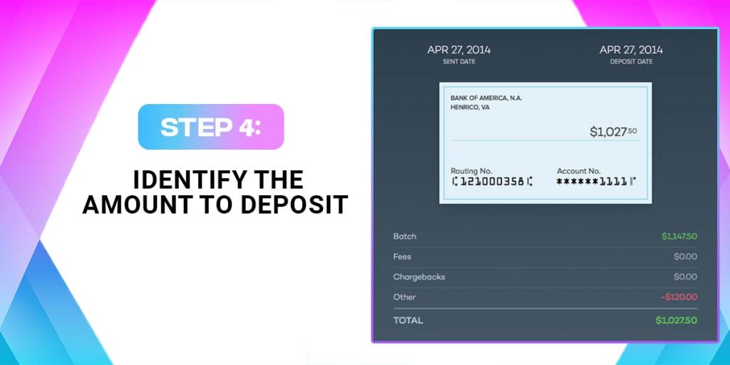 Identify the Amount to Deposit