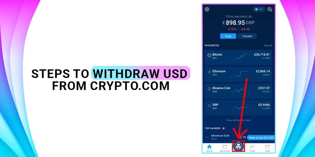 Steps To Withdrawing USD from crypto.com