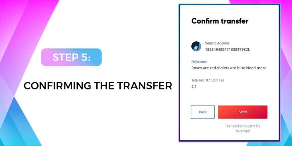 Confirming the Transfer