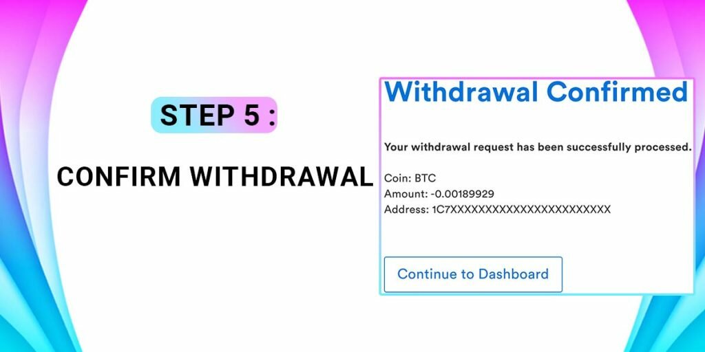 Confirm Withdrawal