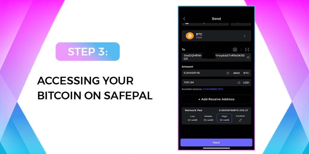 Accessing Your Bitcoin on SafePal