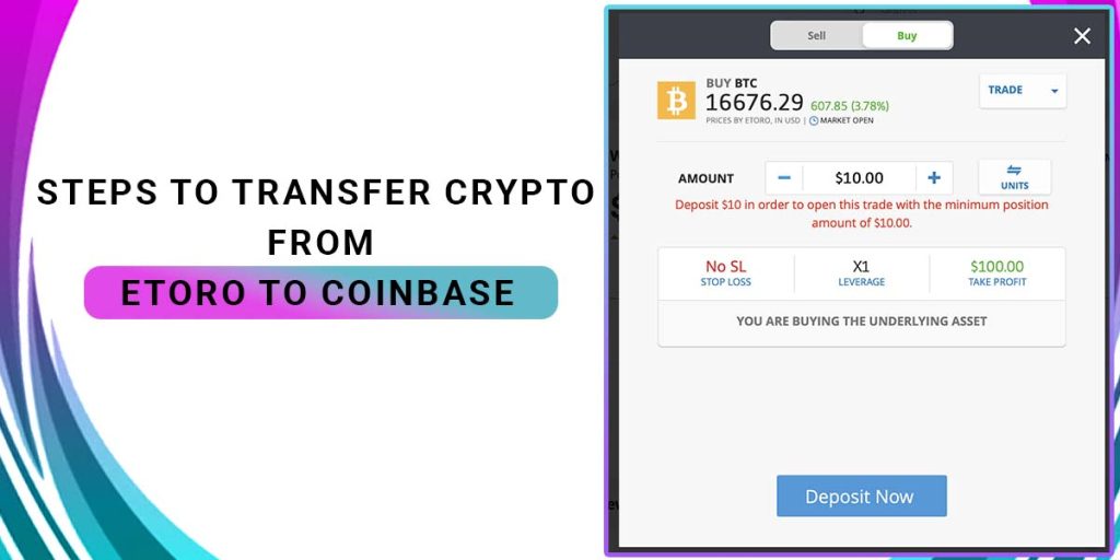Steps To Transfer Crypto From eToro To Coinbase