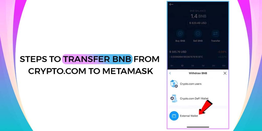 Steps To Transfer BNB From Crypto.Com To Metamask: