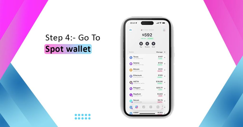 Go to Spot wallet