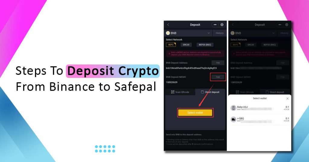 Steps To Deposit From Binance To Safepal
