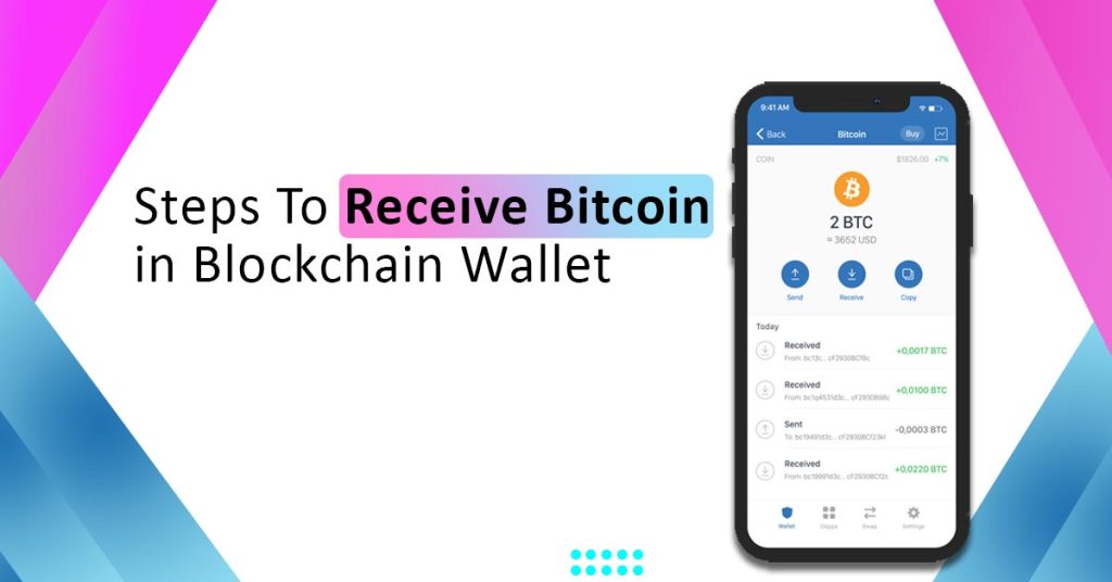Steps To Receive Bitcoin in a Blockchain Wallet