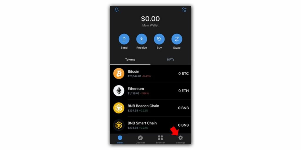 Get Trust Wallet Private Key on iPhone