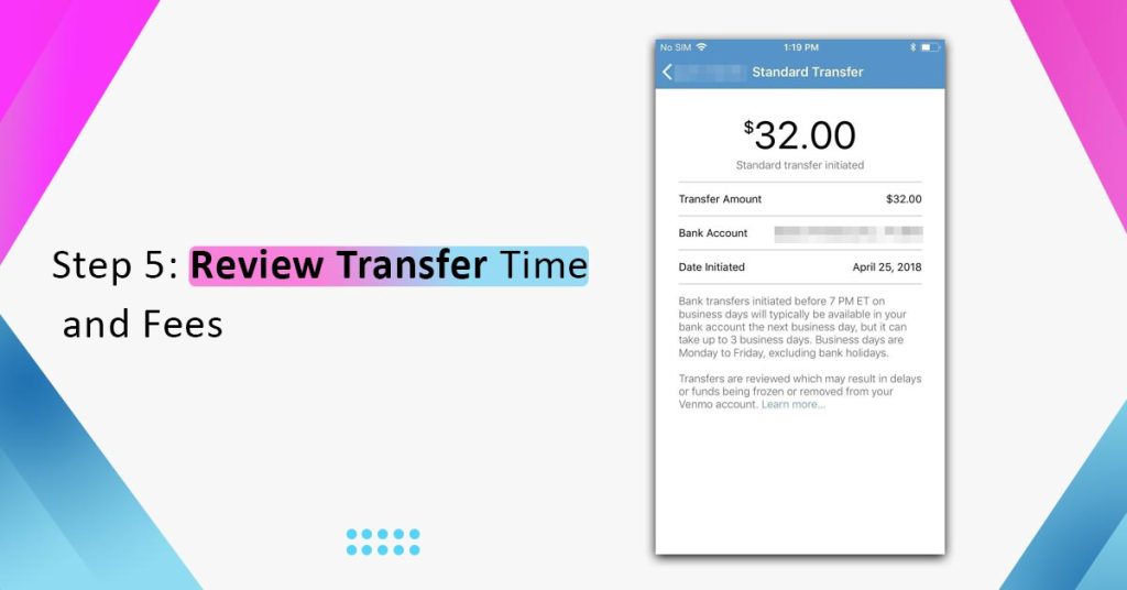 Review Transfer Time and Fees