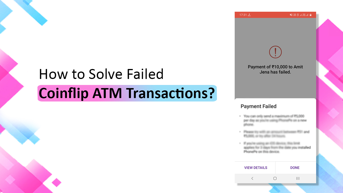 Solve Failed Coinflip ATM Transactions