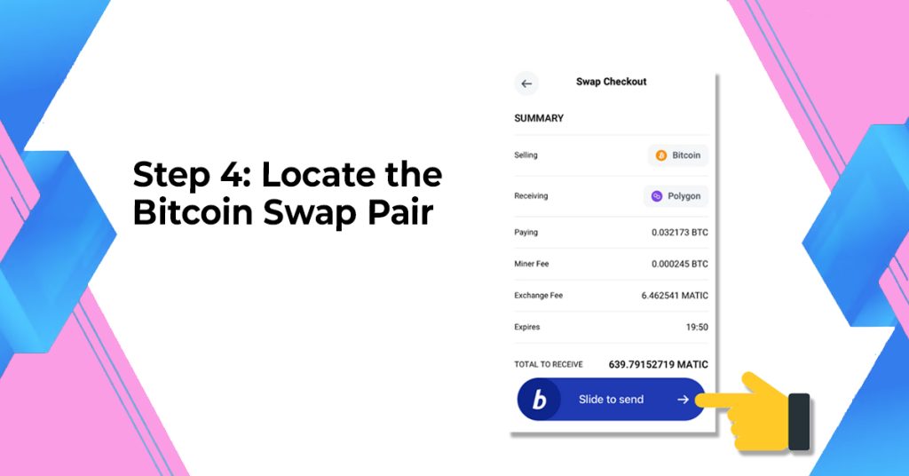  Locate the Bitcoin Swap Pair